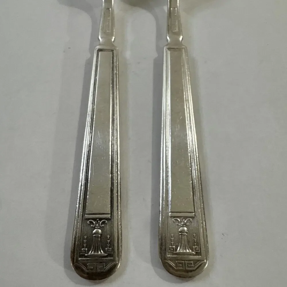 Vintage Holmes & Edwards Inlaid Silver Plate - 2 Dinner Forks - Century 1923